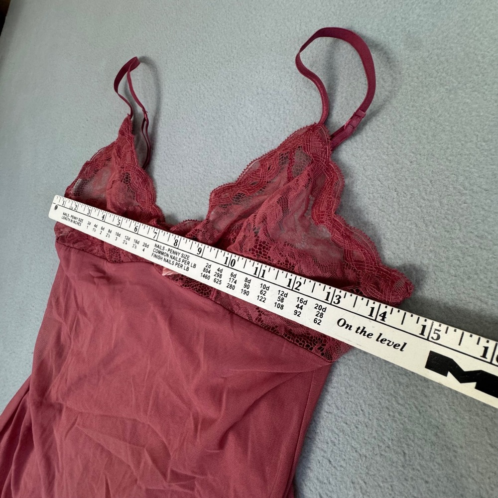 Cosabella Babydoll Chemise Lace Trim Mesh Nightgown Rose Pink Made Italy Small - Picture 7 of 8